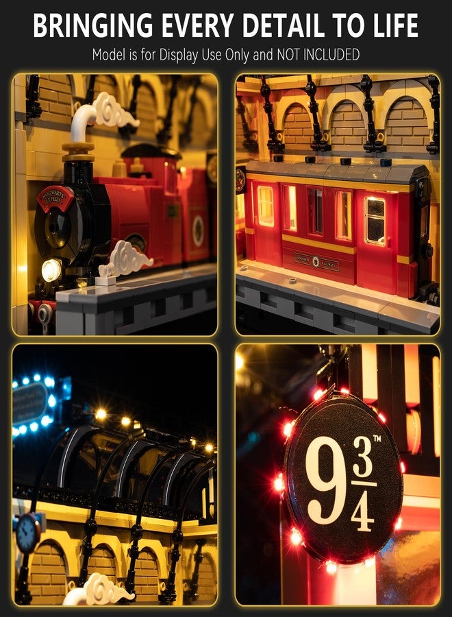 BrickSoul Upgrade Light Kit for Lego 76450 Book Nook: Hogwarts Express Building Set | with ON/Off & Dimmer Switch & Hidden Cable Tech | Easy Install Lighting Set (76450 Set NOT Included) - Image 4